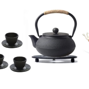 Japanese Cast Iron Teapot with Four Cups Gift Set 900ML