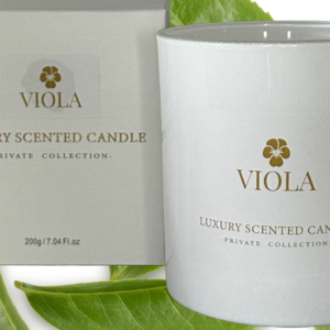 VIOLA Candle White Tea Luxury Natural Scented Private Collection 200g.