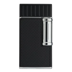 COLIBRI JULIUS BLACK AND CHROME SOFT FLAME LIGHTER