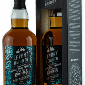 Levant Heights- Black Peak Bonfires- Heavily Peated Single malt Whisky 700ml 46% Vol