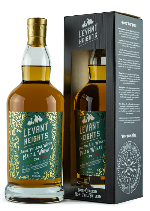 Levant Heights – Single Pot Still Malt & Wheat – Italian Cask Finish 700ml 46% Vol