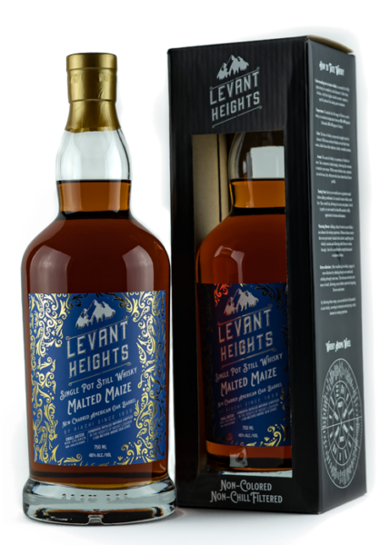 Levant Heights – Single Pot Still – Malted Maize 700ml 46% Vol