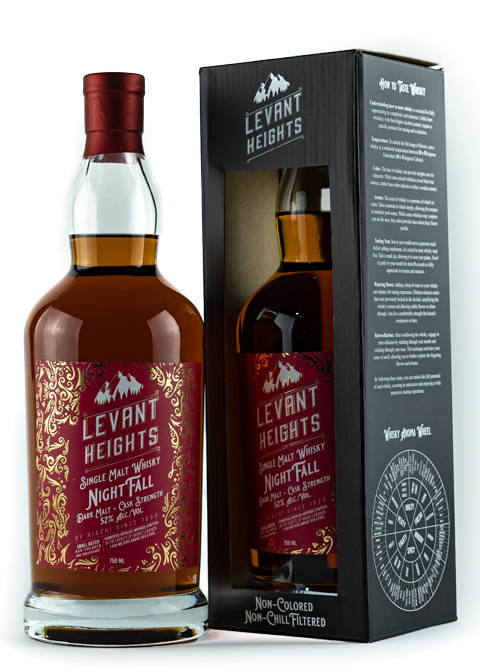 Levant Heights – Nightfall – Dark Malt Single Malt – Cask Strength 700ml 52% Vol