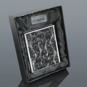 ENGRAVED PLANT CIGARETTE CASE - BOX