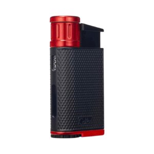 Colibri Evo Single-Jet Lighter, Black + Red