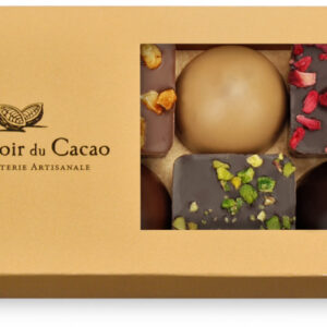 Comptoir du Cacao Square Dome praline assortment with window 72g 8 chocolates