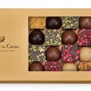 Comptoir du Cacao Square Dome praline assortment with window 288g