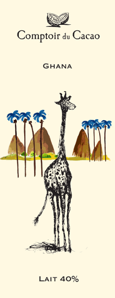 Comptoir du Cacao Milk chocolate bar 40 - Ghana 80g