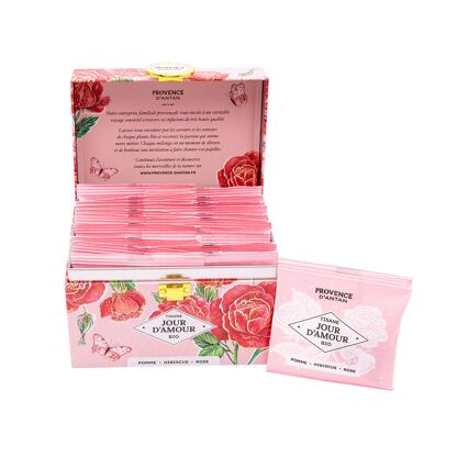 Metal tin of Organic Love Day Herbal Tea* 20 sachets - Image 2