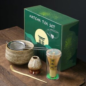 Japanese Authentic Matcha Kit - Ceramic and Bamboo