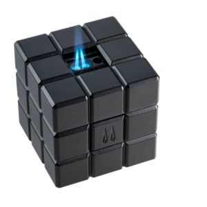 COLIBRI LIGHTER HERITAGE CUBE - BLACK