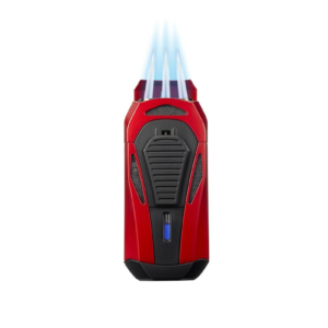 Colibri Boss Triple-Jet Lighter With Cutter Red + Black