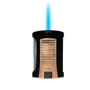 Daytona Single-Jet Lighter, Black + Rose Gold